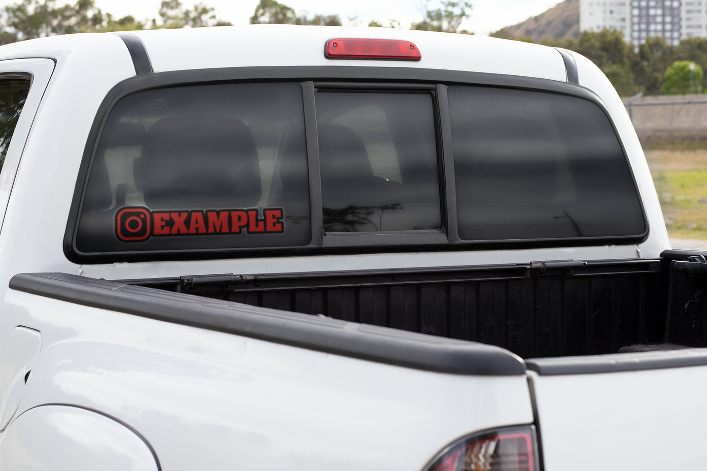 Custom Social Media Username Decals