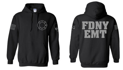 FDNY EMT Reflective Pullover Hoodie - Unisex