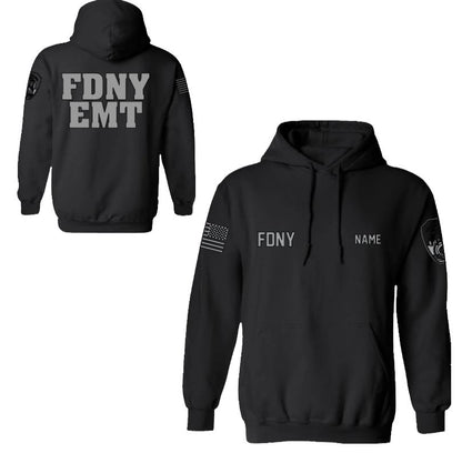 FDNY EMT Reflective Pullover Hoodie - Unisex