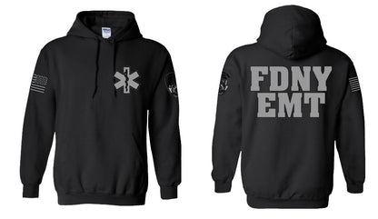 FDNY EMT Reflective Pullover Hoodie - Unisex