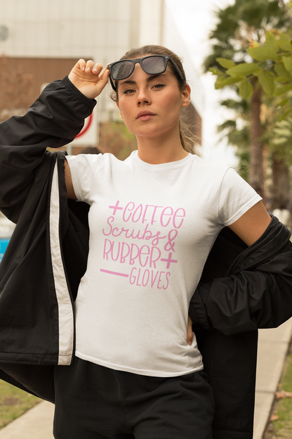 Coffee Scrubs & Rubber Gloves T-Shirt - Women